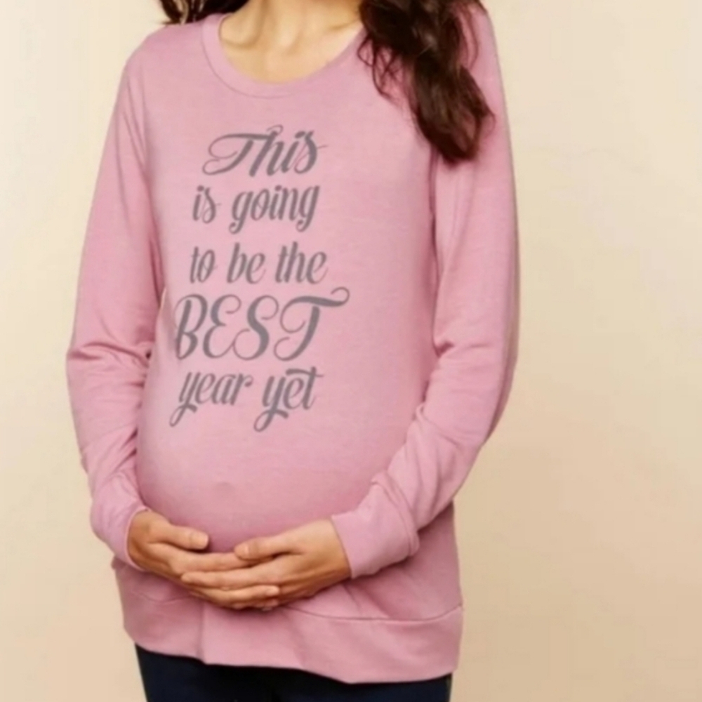 Motherhood Maternity long sleeve pullover sweatshirt